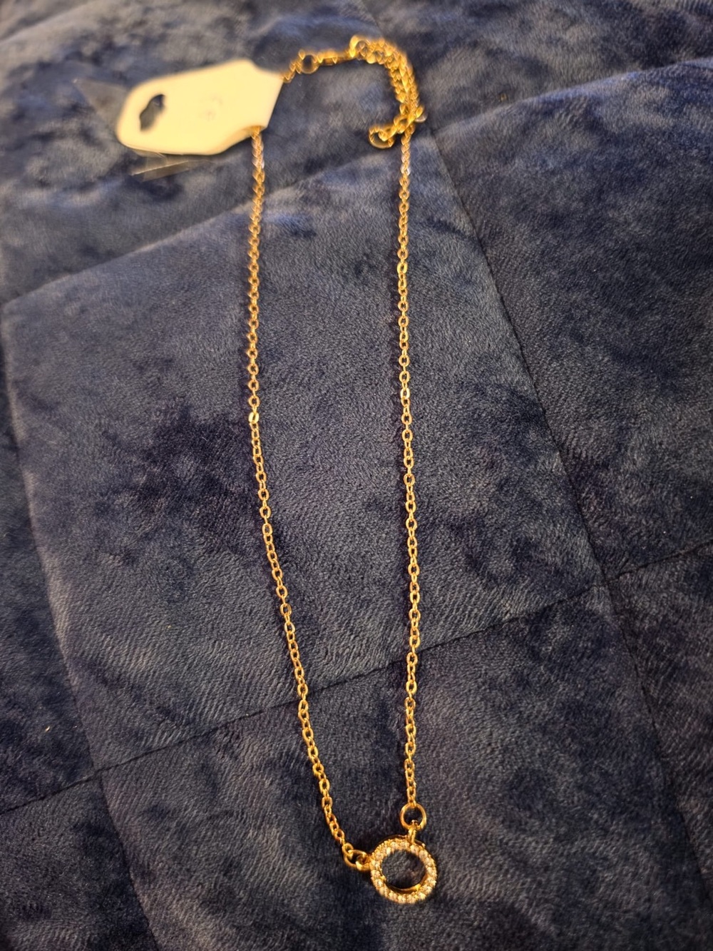 ($2) Rhinestone Ring Necklace - Picture 7 of 8